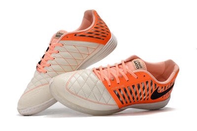 Nike Lunar Gato 2 IC Football Shoes - White/Orange/Black