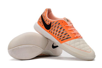 Nike Lunar Gato 2 IC Football Shoes - White/Orange/Black