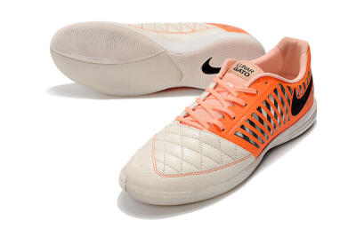 Nike Lunar Gato 2 IC Football Shoes - White/Orange/Black