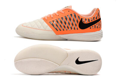 Nike Lunar Gato 2 IC Football Shoes - White/Orange/Black
