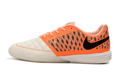 Nike Lunar Gato 2 IC Football Shoes - White/Orange/Black