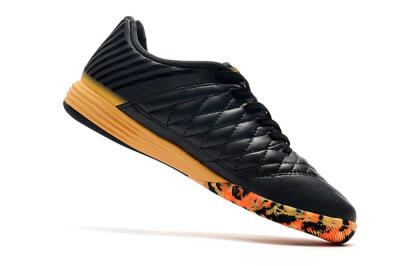Nike Lunar Gato 2 IC Football Shoes - Black/White/Brown