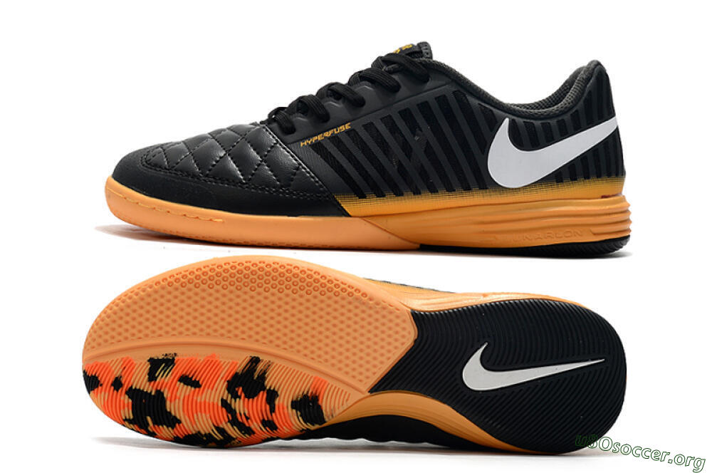 Nike Lunar Gato 2 IC Football Shoes - Black/White/Brown 1