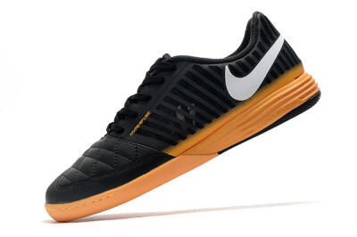 Nike Lunar Gato 2 IC Football Shoes - Black/White/Brown