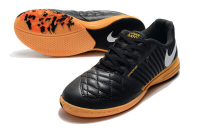 Nike Lunar Gato 2 IC Football Shoes - Black/White/Brown