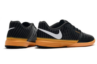 Nike Lunar Gato 2 IC Football Shoes - Black/White/Brown