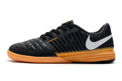 Nike Lunar Gato 2 IC Football Shoes - Black/White/Brown