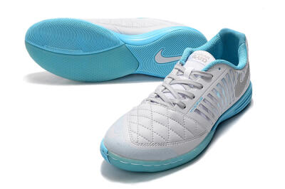 Nike Lunar Gato 2 IC Football Shoes - White/Silver/Jade