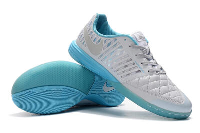 Nike Lunar Gato 2 IC Football Shoes - White/Silver/Jade