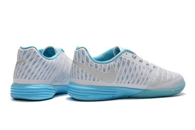 Nike Lunar Gato 2 IC Football Shoes - White/Silver/Jade