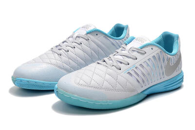 Nike Lunar Gato 2 IC Football Shoes - White/Silver/Jade