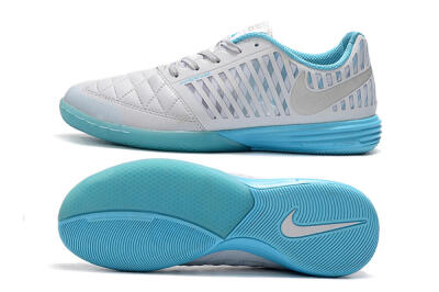 Nike Lunar Gato 2 IC Football Shoes - White/Silver/Jade