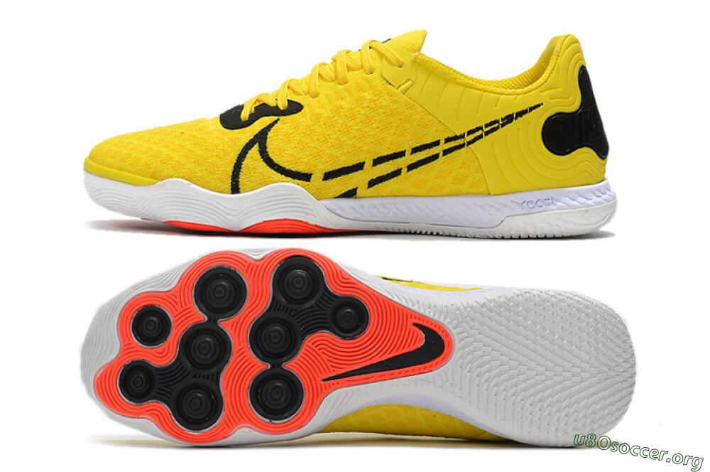 Nike React Gato IC Football Shoes - Yellow/Black/White 1