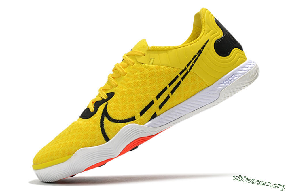 Nike React Gato IC Football Shoes - Yellow/Black/White 5