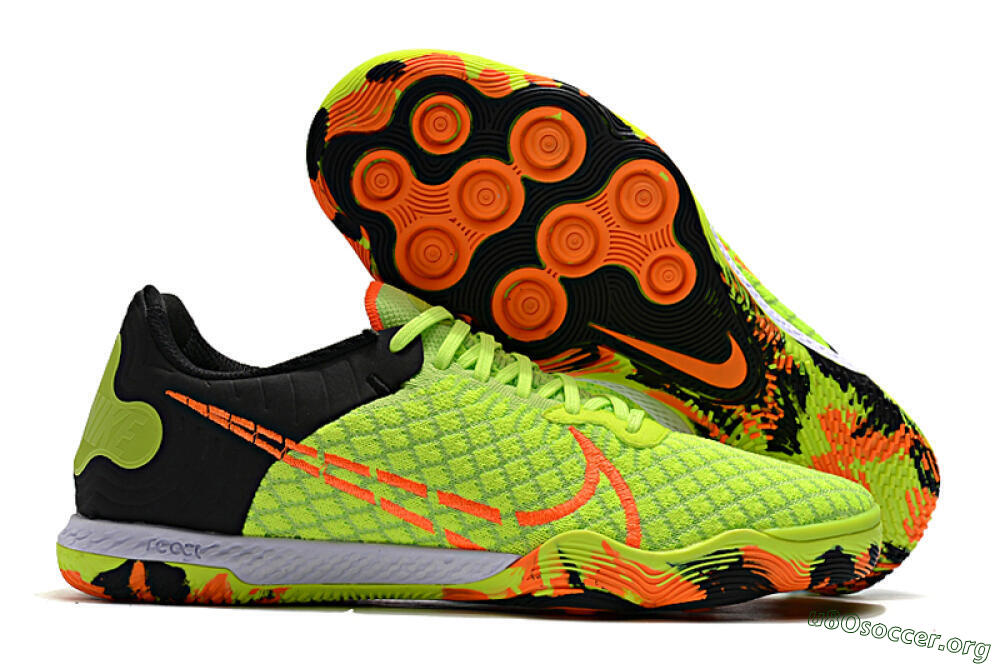 Nike React Gato IC Football Shoes - Yellow/Red/Black 2