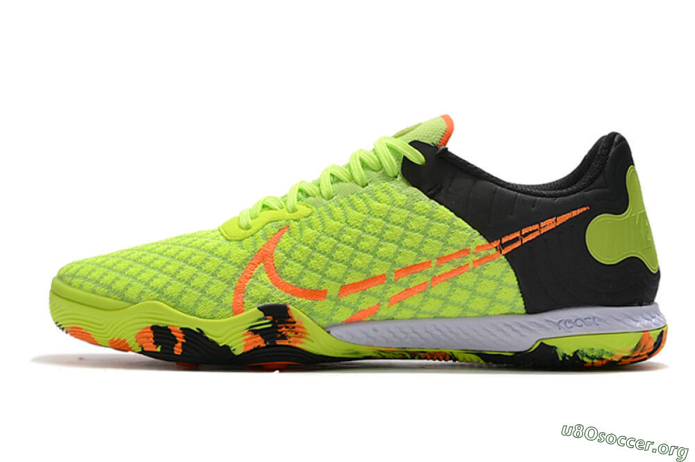 Nike React Gato IC Football Shoes - Yellow/Red/Black 3