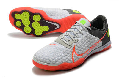 Nike React Gato IC Football Shoes - White/Red/Yellow/Grey