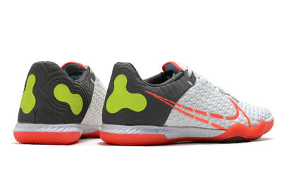 Nike React Gato IC Football Shoes - White/Red/Yellow/Grey