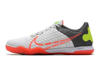 Nike React Gato IC Football Shoes - White/Red/Yellow/Grey