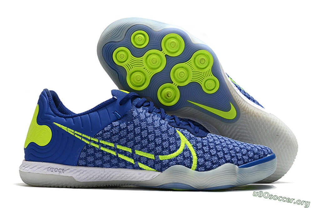 Nike React Gato IC Football Shoes - Blue/Yellow/White 2