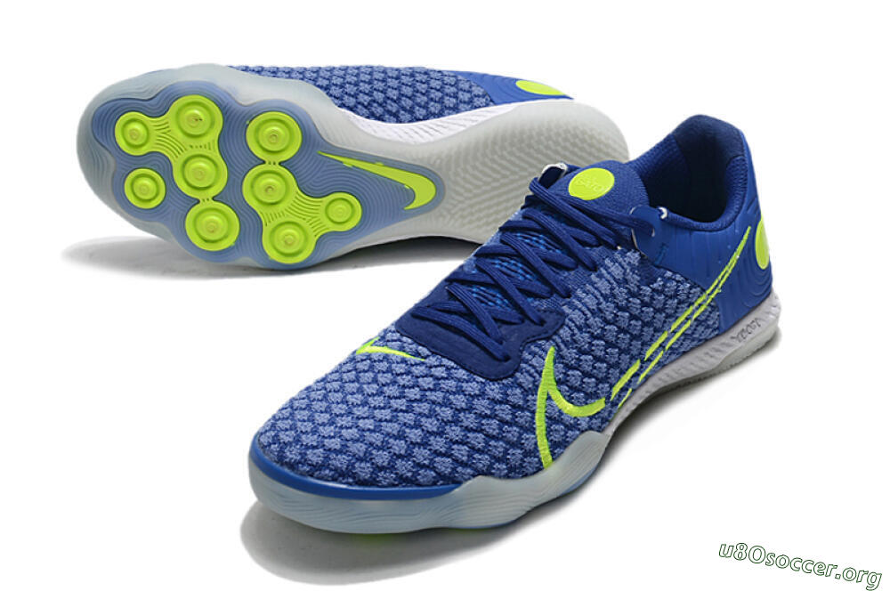 Nike React Gato IC Football Shoes - Blue/Yellow/White 0