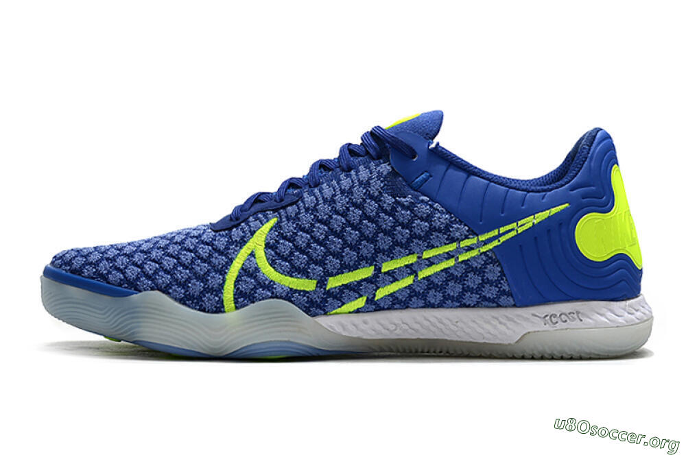 Nike React Gato IC Football Shoes - Blue/Yellow/White 3