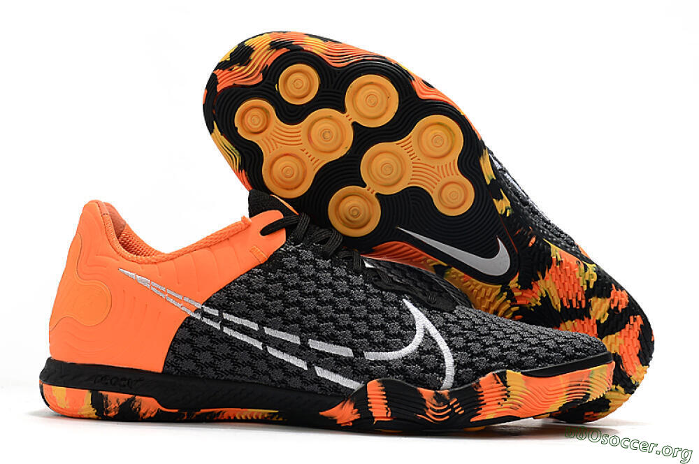 Nike React Gato IC Football Shoes - Black/Red/White 2
