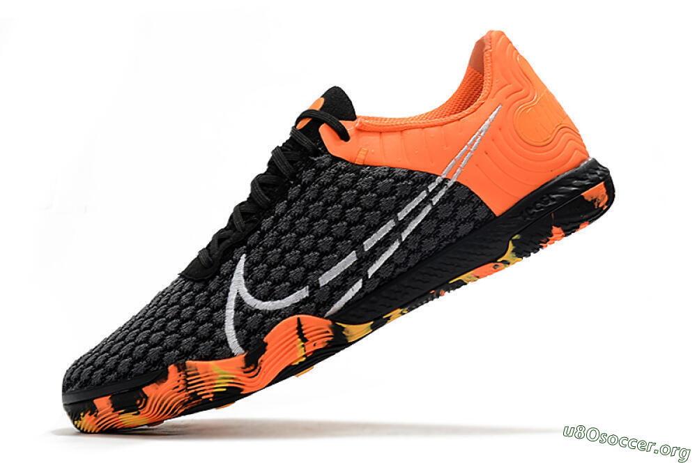 Nike React Gato IC Football Shoes - Black/Red/White 5