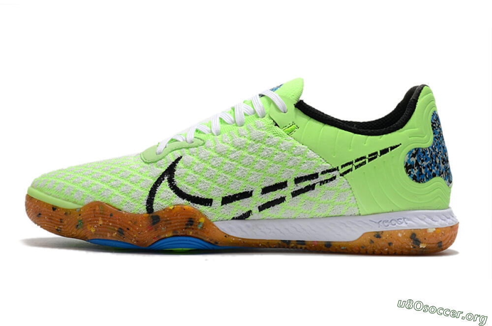 Nike React Gato IC Football Shoes - Green/White/Black 3