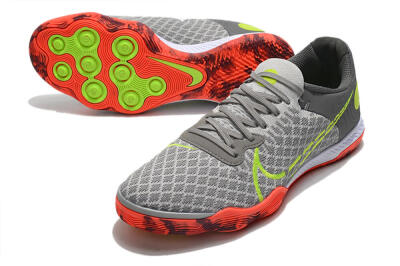 Nike React Gato IC Football Shoes - Grey/Red/Yellow