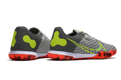 Nike React Gato IC Football Shoes - Grey/Red/Yellow