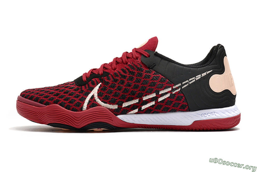 Nike React Gato IC Football Shoes - Red/White/Black 3