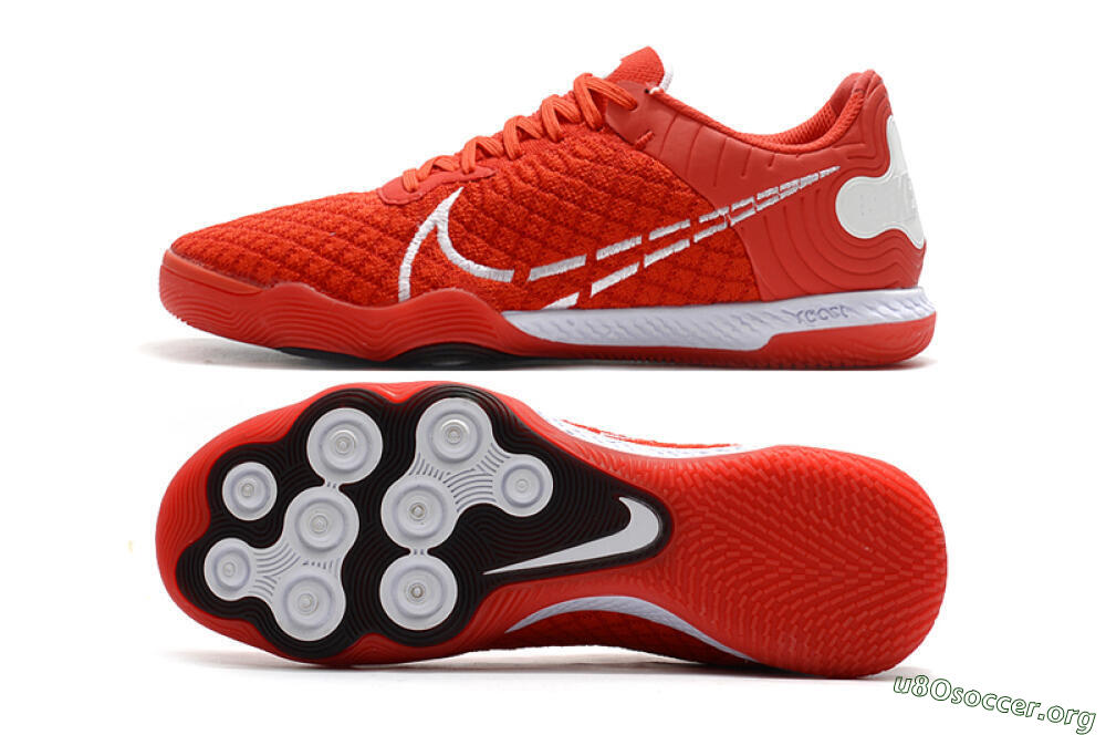 Nike React Gato IC Football Shoes - Red/Whtie/Black 1