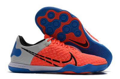 Nike React Gato IC Football Shoes - Red/Grey/Blue