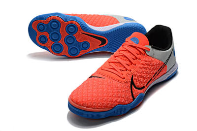 Nike React Gato IC Football Shoes - Red/Grey/Blue