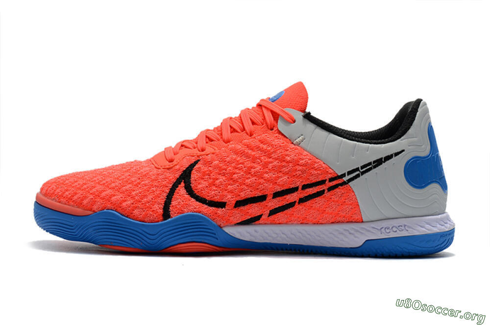 Nike React Gato IC Football Shoes - Red/Grey/Blue 3