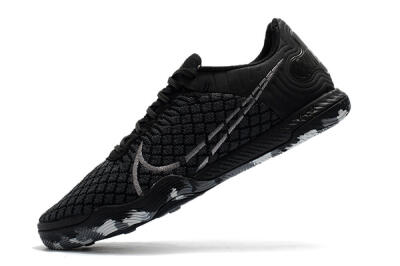 Nike React Gato IC Football Shoes - Black/Silver/Grey