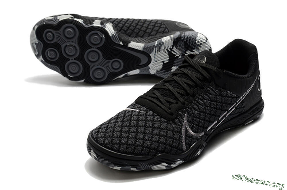 Nike React Gato IC Football Shoes - Black/Silver/Grey 0