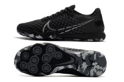 Nike React Gato IC Football Shoes - Black/Silver/Grey