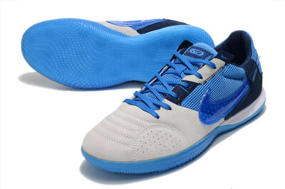 Nike Street Gato IC Football Shoes - Grey/Blue