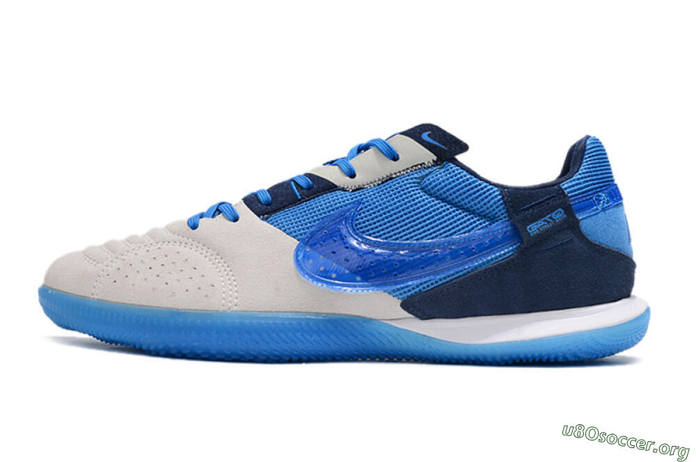 Nike Street Gato IC Football Shoes - Grey/Blue 3