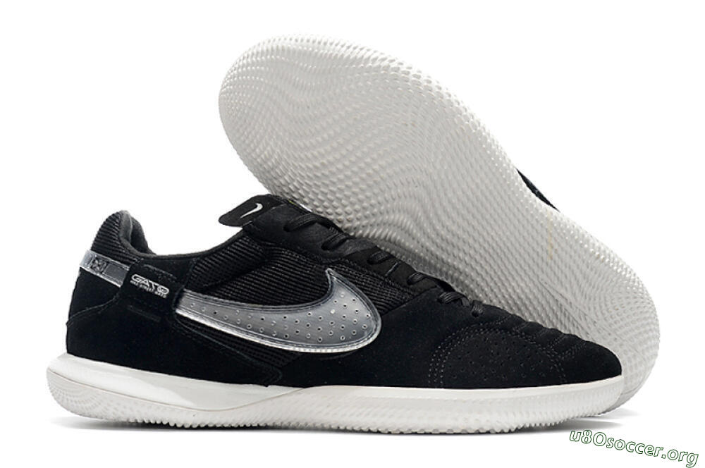 Nike Street Gato IC Football Shoes - Black/White 2