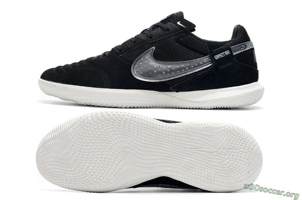 Nike Street Gato IC Football Shoes - Black/White 1