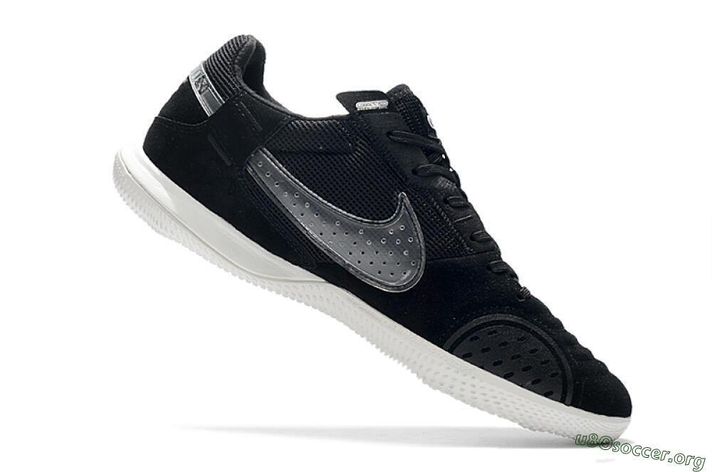 Nike Street Gato IC Football Shoes - Black/White 4