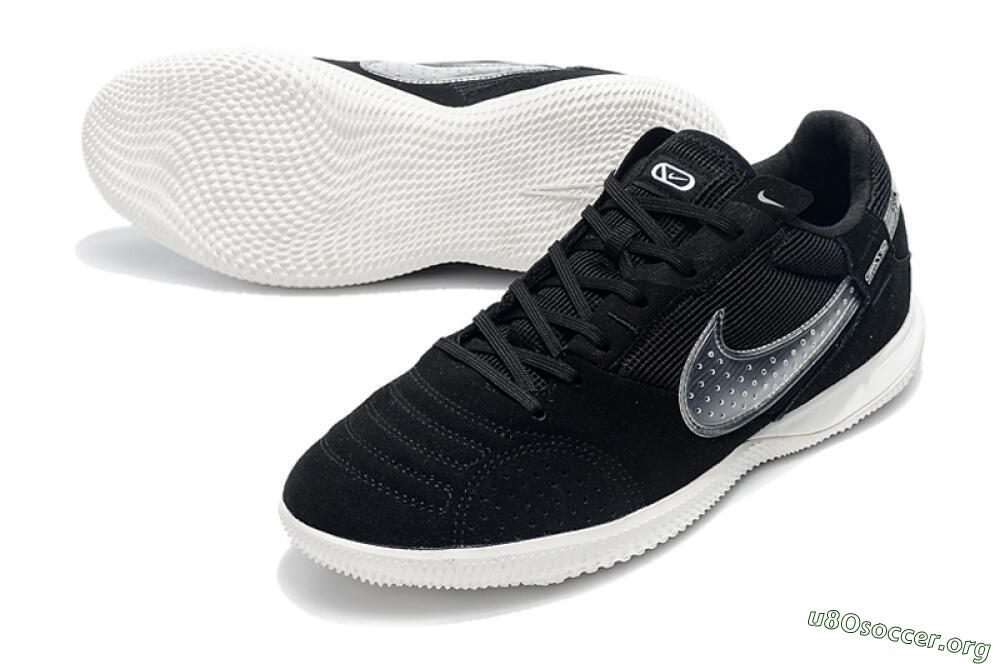Nike Street Gato IC Football Shoes - Black/White 0