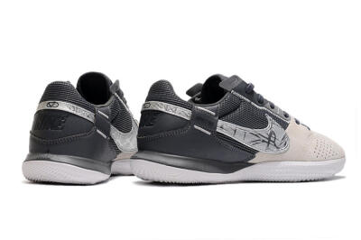 Nike Street Gato IC Football Shoes - Beige/Silver/Black