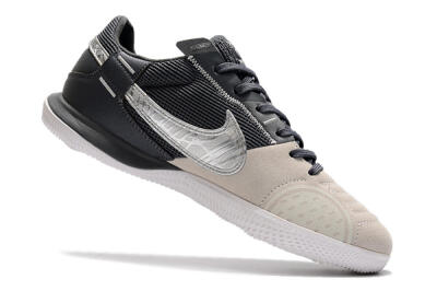 Nike Street Gato IC Football Shoes - Beige/Silver/Black