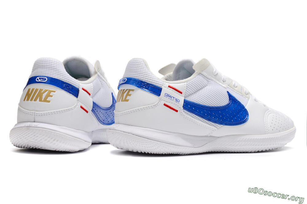Nike Street Gato IC Football Shoes - White/Red/Blue 6