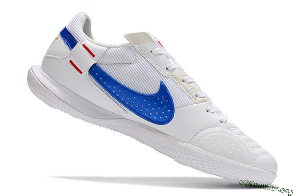 Nike Street Gato IC Football Shoes - White/Red/Blue 4