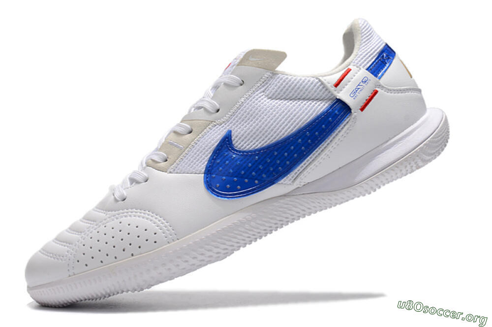 Nike Street Gato IC Football Shoes - White/Red/Blue 5
